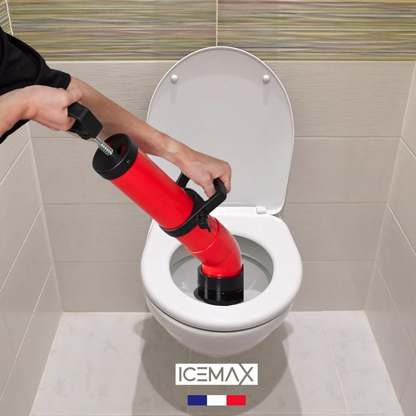 Icemax® - Déboucheur WC professionnel - Compatible Evier / Douche & Baignoire - Marque Française