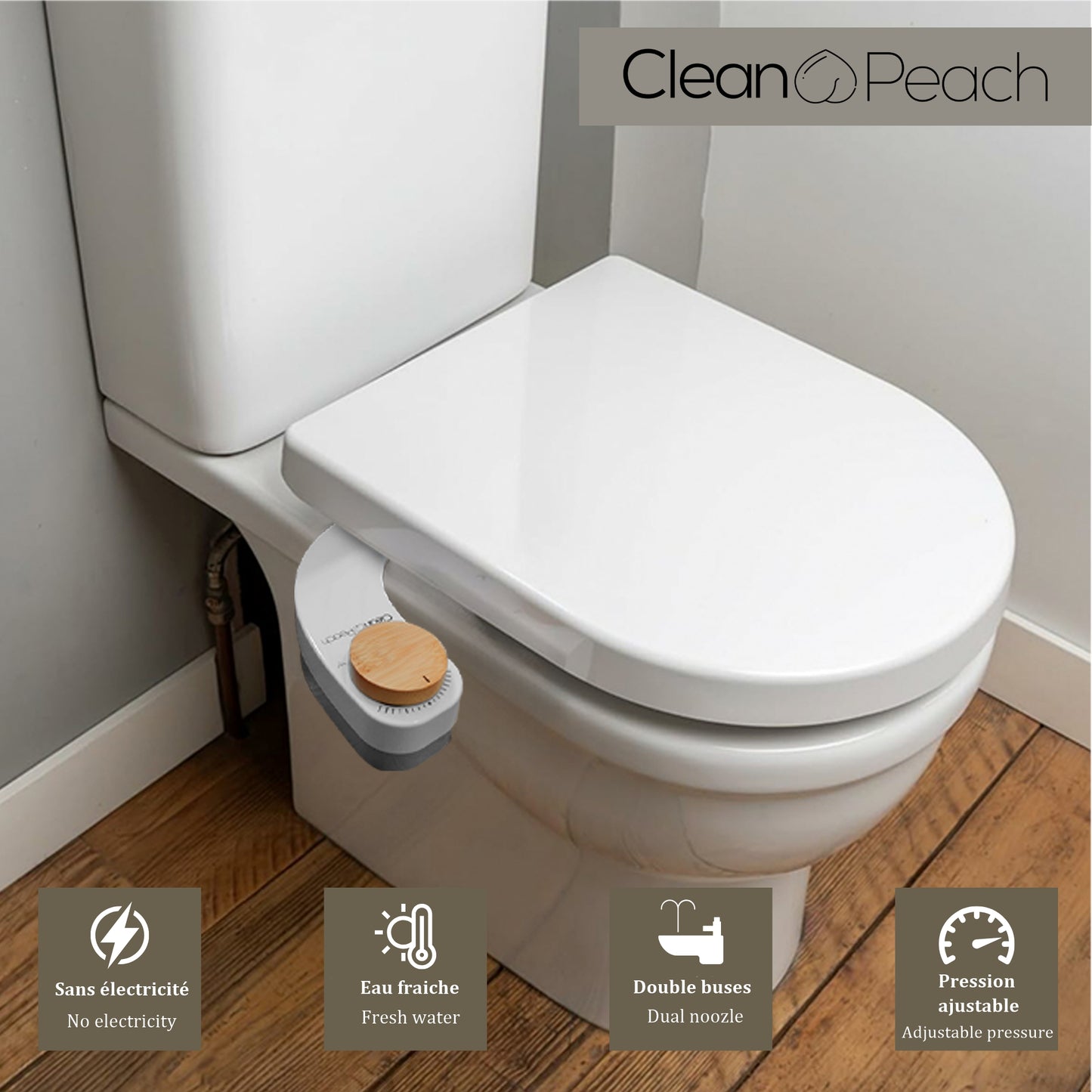 Bidet toilette WC - Kit complet - Clean🍑Peach®