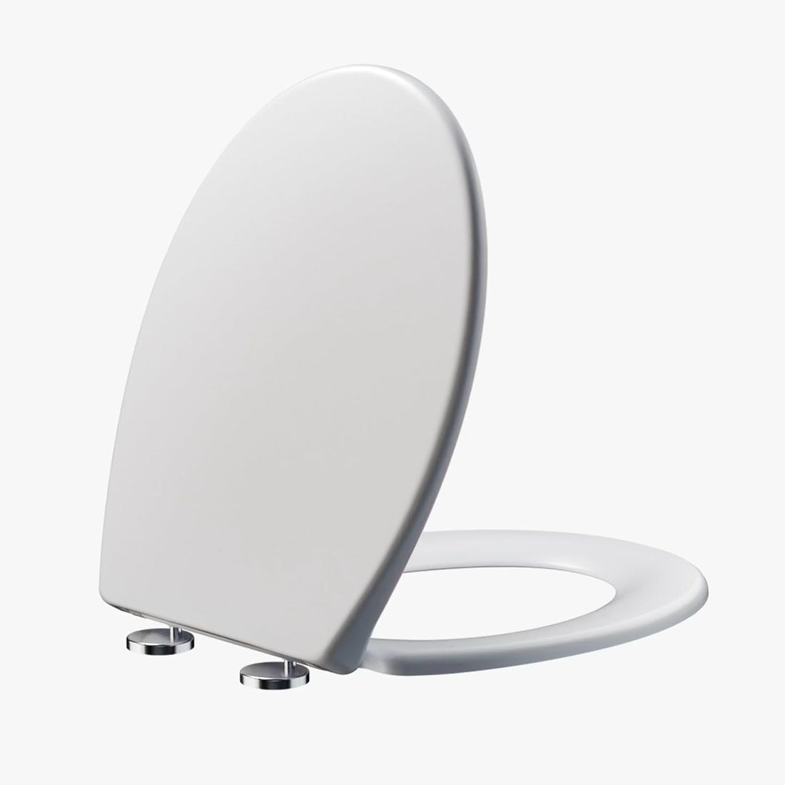 Abattant WC CleanPeach ovale blanc avec frein de chute, idéal pour une résidence secondaire