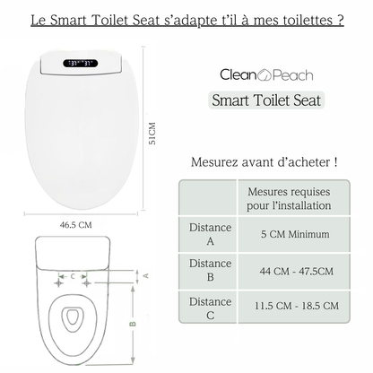 Abattant japonais intelligent - Clean🍑Peach®