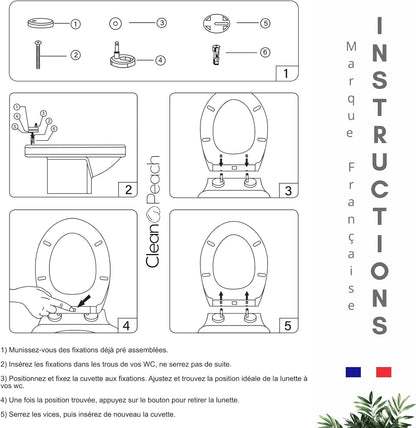 Abattant WC Bernis blanc avec frein de chute - INVENTIV - Mr.Bricolage Abattant WC Bernis blanc avec frein de chute - INVENTIV - Mr.Bricolage