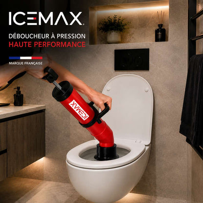 Icemax® - Déboucheur WC professionnel - Compatible Evier / Douche & Baignoire - Marque Française 
Livraison Express 48h/72h gratuite !