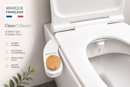 Clean🍑Peach® Bidet WC - Kit complet + bidet portable offert ! 
Installation sans électricité - Garantie 2 ans
Livraison Express 48h/72h gratuite