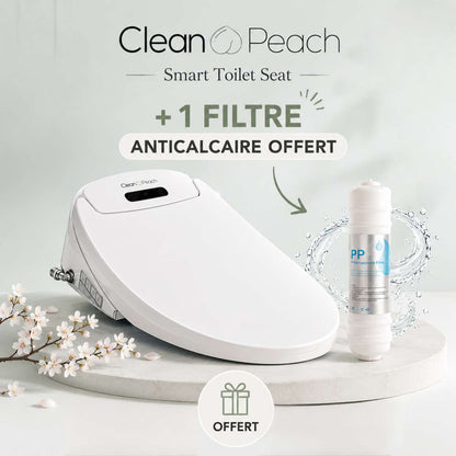 Abattant japonais intelligent - Kit complet Eau chaude + siège chauffant - Clean🍑Peach® - Marque française - Garantie 2 ans 
Livraison Express 48h/72h gratuite !