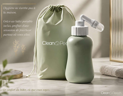 Clean🍑Peach® Bidet WC - Kit complet + bidet portable offert ! 
Installation sans électricité - Garantie 2 ans
Livraison Express 48h/72h gratuite