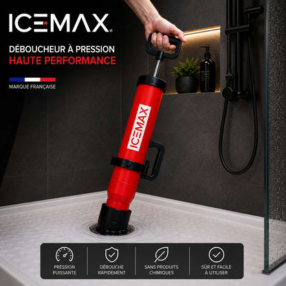 Icemax® - Déboucheur WC professionnel - Compatible Evier / Douche & Baignoire - Marque Française 
Livraison Express 48h/72h gratuite !